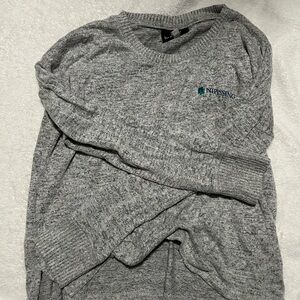 Boxercraft Nipissing University Cropped Sweater in Heather Gray